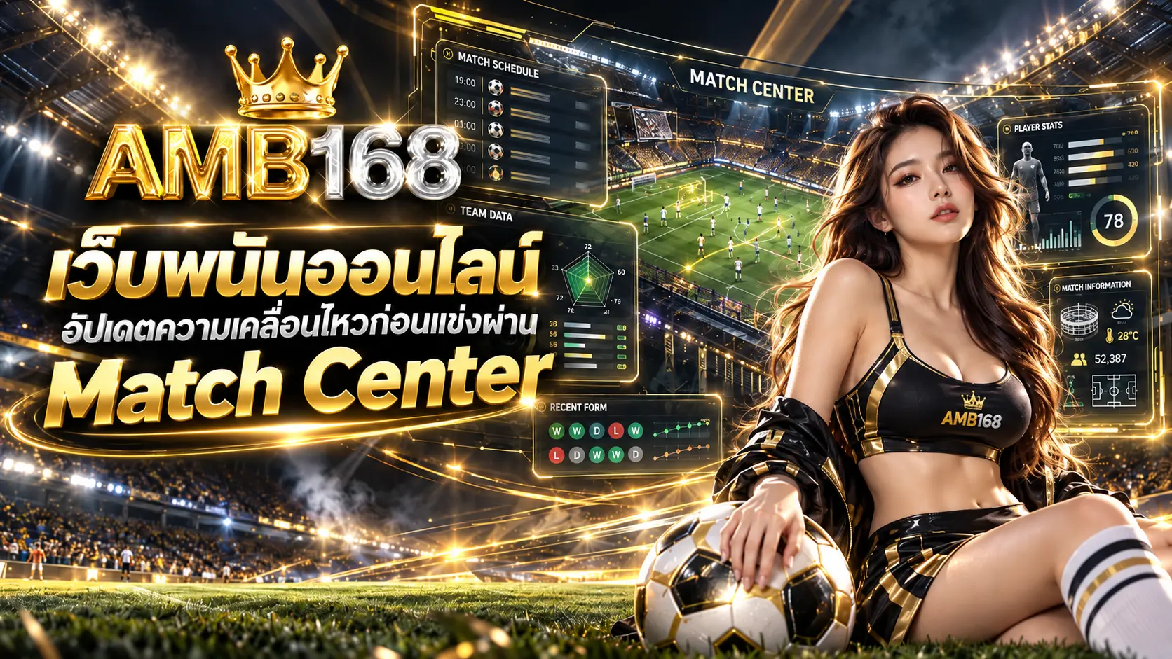 เว็บพนันออนไลน์ อัปเดตความเคลื่อนไหวก่อนแข่งผ่าน Match Center